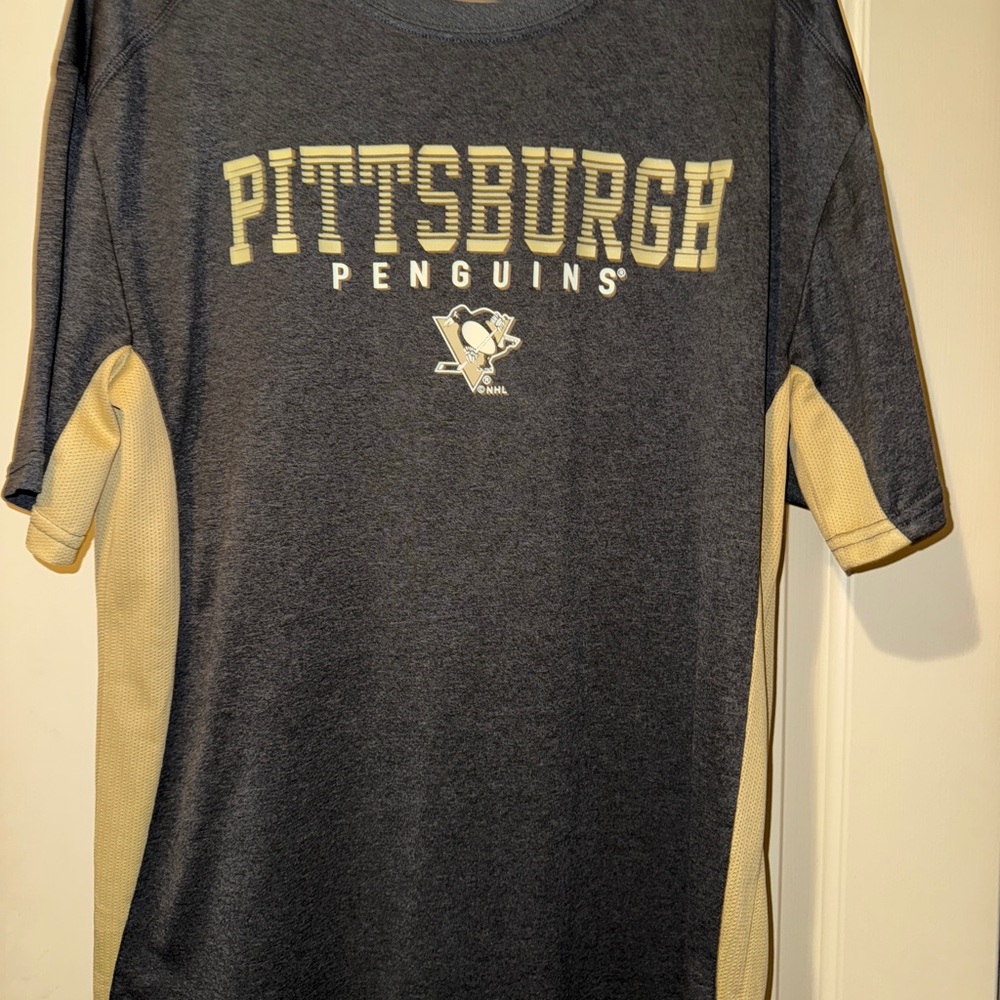 NHL Gray and Cream Short Sleeve Tee